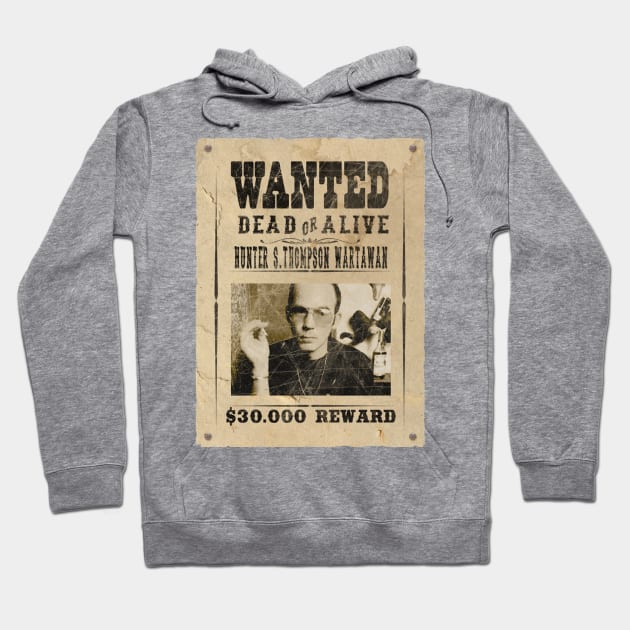 Hunter S Thompson For Sheriff Hoodie by Angel arts